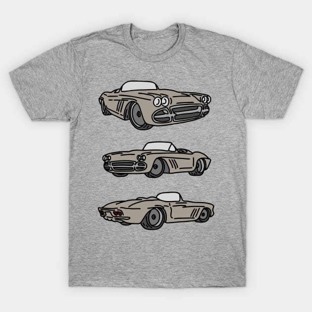 cars vintage retro T-Shirt by fokaction